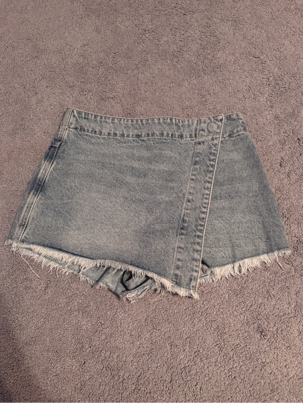 Denim Wrap Skort